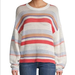 Joie Color Block Perforated Sweater